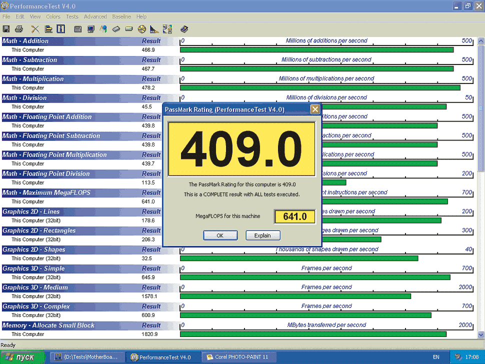   Performance Test 4   Gigabyte